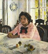 Valentin Aleksandrovich Serov Girl with Peaches (nn02) Sweden oil painting artist